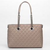 Geanta dama din piele naturala DiAmanti Lucia Rose Taupe
